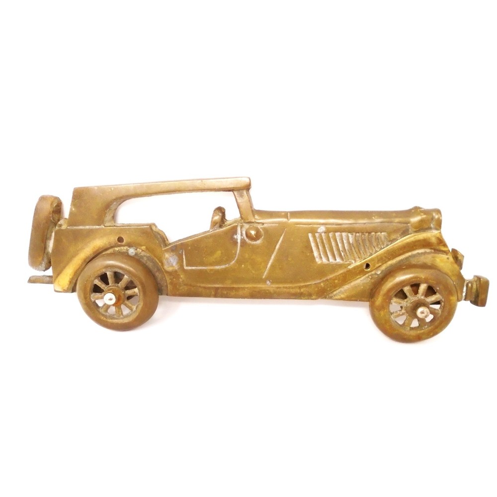Vintage Rolls Royce Enesco Wall Plaque with Spinning Wheels